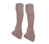 HGZLQKD 2Pcs Figure Skating Leg Warmers, Boot Socks, Knitting Protectors Sleeves for Training Ballet Dance, Pink