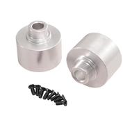 HGZLQKD 2Pcs RC Differential Box Center Differential Housing Replacement Upgrade RC Model Car Accessories Metal Portable Diff Case