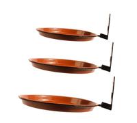 HGZLQKD 3Pcs Squirrel Feeders Bird Bath Bowls Corn COB Holder Feeding Platform Foldable Brackets Bird Feeder Trays for Garden Patio