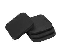 HGZLQKD 4 Pieces Treadmill Mat Pads Square 10x10 cm Soundproof Cushion Anti Vibration Pad 10mm Thick for Jogging Pad Sewing Machine, Black