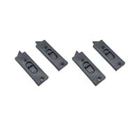 HGZLQKD 4Pcs Snap in Tilt Latch Window Tilt Latch Replacement Easy Installation Left and Right Hand Hardware Spring Loaded, Black, L