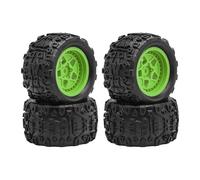 HGZLQKD 4x 1/18 Scale RC Tires Replacement Professional Accessory Lightweight with 5 Star Hubs Quick Installation Diameter 72.5mm, Green