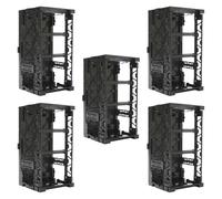 HGZLQKD 5x Anime Model Display Storage Case Interlocking Display Base Accessory for Collectibles Black Multifunctional 2.1x3.5x7.4inch