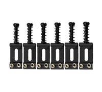 HGZLQKD 6 Pieces Guitar Saddles Directly Replace 35mm Hardware Electric Guitar Bridge Saddles Sturdy Metal Standard for DIY Projects, Black