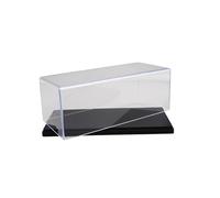 HGZLQKD Acrylic Clear Display Case Countertop Box for 1:43 Scale Model Cars,Protection Storage, black 15x7.6x6.3CM
