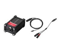 HGZLQKD Audio Isolator Box Black with Ground Switch Multifunctional Compatible XLR/ 1/4" 6.35mm for DJ Rigs Setups Venues, with Cable