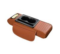 HGZLQKD Auto Armrest Cushion Car Accessories Universal Interior Organizer Center Console Cover, Vehicle Arm Rest Cover for Auto, Orange