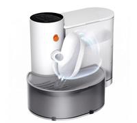 HGZLQKD Automatic Feeder Pet Water Dispenser Drinker Bowl Large Capacity 3l Reservoir USB Charged Long Interval Maintenance Easy, White, Standard Model - Plastic Bowl - Chinese Version
