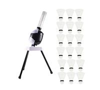 HGZLQKD Badminton Service Machine Portable Automatic Ball Launcher Ball Playing Device Training Accessory Self-Playing PVC Material for Children And A, with 18 Badmintons