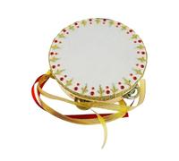 HGZLQKD Ballet Dance Tambourine Dance Prop, Handcrafted Tambourine Ballet Performance for Musical Parties Holiday Educational Dance, 6 inch