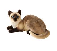 HGZLQKD Beautiful Cuddly Toy Figures, Comfortable Kitten, Cats, Toy, Simulation, Kitten for Adults, Children's Room, Children, Boys, Girls, 40cm Siamese Cat