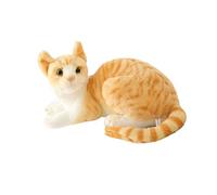 HGZLQKD Beautiful Cuddly Toy Figures, Comfortable Kitten, Cats, Toy, Simulation, Kitten for Adults, Children's Room, Children, Boys, Girls, 40cm Orange Cat