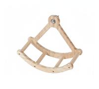 HGZLQKD Bird Climbing Equipment Parrot Exercise Wheel Toy Accessory Attachment Solid Wood Quiet Rotation screw on for wire cages suitable for pet training indoor play small bird habitats, Pirate Ship