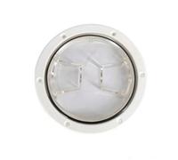 HGZLQKD Boat Inspection Marine Round Access Deck Lid With Clear Center And Sealing Waterproof Tight Mount Suitable for marine storage rv compartments, White, 4 Inch