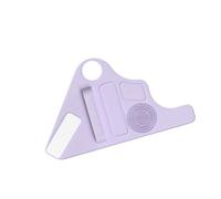 HGZLQKD Brush Cleaning Mat Make up Assistant Tool Organizer for Storage Silicone Makeup Brush Holder, for Cosmetic Tools Eyeliner, Purple