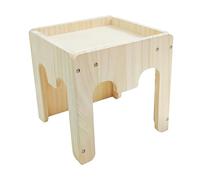 HGZLQKD Bunny House, Hamster Hideout, Sturdy Wooden Small Pets Activity Toy Habitat Decor for Ferret Small Animals Climbing Playing, Style E