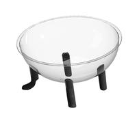 HGZLQKD Capsule Cat Bed Nest Pet Accessories Furniture Practical Acrylic Dome Easy to Clean Activity Center Raised Bowl Sleeping Bed, Black