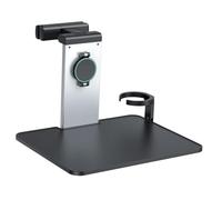 HGZLQKD Car Seat Tray Table Accessories Stable Multipurpose Travel Easy Installation Space Saving with Cup Holder Organizer, Black Silver