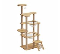 HGZLQKD Cat Climbing Structure Cat Furniture With Wear Resistant Capsule Nests And Rounded For Secure Elevated Nooks Suitable for kittens adult cats quiet corners, Dbl Capsule Xkj002