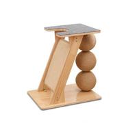 HGZLQKD Cat Climbing Structure Cat Scratcher Cat Climbing Frame Cat Activity Center Cat Scratching Column With Angled Support Legs Sisal Scratch Panel Top