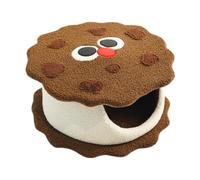 HGZLQKD Cat Dog Bed Cute Covered Cat Bed Warm Decoration Anti Slip Bottom Washable Pet Cave Bed Cat Nest for Cats Kitten Kitty Puppy