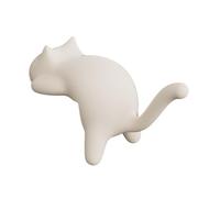 HGZLQKD Cat Hook for Desk Edge Handbag Hanger Multipurpose Practical Self Sticky Table Hook for Meeting Room School and Office Home, White