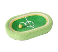 HGZLQKD Cat Scratching Pad Soccer Field Cat Scratcher Bed With Ball Corrugated Sisal Fiber Foam Edge Protects Furniture Suitable for indoor cats small homes play decoration