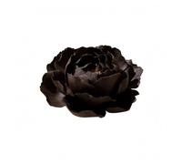 HGZLQKD Ceramic Incense Holder Flower Scent Holder Burner Stand Tray Ceramic Craft Textured Handcrafted Look carved floral motif layered petals calm aesthetic, Dark Brown