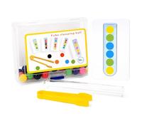 HGZLQKD Children Bead Wooden Paper Attention Activity Problem Solving Educational Tool Suitable for kindergarten activities skill