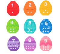 HGZLQKD Children Matching Puzzle Dinosaur Egg Wooden Educational Shape Number Sorting Toy Recognition Function Suitable for Home Education Playroom Fun