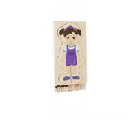 HGZLQKD Children Puzzle Human Body Puzzle Educational Puzzle Learning Toy Wooden Board Multi Layer Parts Identification And Motor Skills Suitable for, Girl