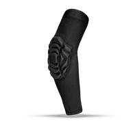 HGZLQKD Children Sports Elbow Pad Sleeve Protector Guard With Molded Impact Cushion Non Slip Design Flexible Seam Construction Polyester Spandex EVA suitable , Black , YL Suggested Weight 90-110 Jin