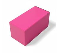 HGZLQKD Children Training Bench Stretch Block Exercise Aid Dance Block Training Prop Foam Support Canvas Surface For Kids Stretch Training Suitable for Home Classes, Pink 30x30x60