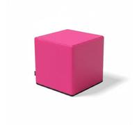 HGZLQKD Children Training Bench Stretch Block Exercise Aid Dance Block Training Prop Foam Support Canvas Surface For Kids Stretch Training Suitable for Home Classes, Pink 30x30x30