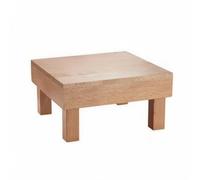 HGZLQKD Compact Wooden Display Stand | Sturdy Four-Leg Construction, Rustic, Dessert Display Stand, for Tea Breaks, Caterers , M