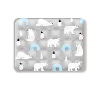 HGZLQKD Cooling Gel Pad Pet Cooling Dog Bed Cushion With Soft Flat Surface And Ice Crystal Gel Layer For Cooling Rest Suitable for travel, L 50 60cm, Gray Polar Bear