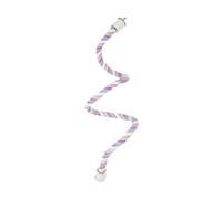 HGZLQKD Cotton Bendable Rope Perch,Amazon Parrots Cage Toy,Ladders Bird Chewing Toy,Spiral Rope Perch for Parrot Budgies Cockatiels, 60cm