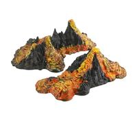 HGZLQKD Display Mountain Playset Accessory With Realistic Design Cooling Molten Glue Construction Manual Coloring Rugged Volcanic Rock Suitable for School, Volcanic Model LX824
