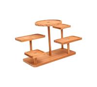 HGZLQKD Display Riser, Wooden Riser Stand, Cabinet Organizer Practical Tabletop Small Plant Stand Shelf, Wood