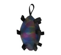 HGZLQKD Dog Rugby Football Toy Pets Molar Interactive Portable, Pet Accessories, Soft Dog Interactive Toy Training for Play Chasing, Black Reflective
