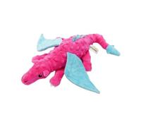 HGZLQKD Dog Squeaky Toy Dog Birthday Toy Dragon Squeaky Dog Toy Bite Resistant Stuffed Animals Chewing Toy for Small Large Big Dogs, rose red
