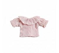 HGZLQKD Doll Shirt OB11 Clothing Miniature Top Universal Fit Elastic Layer Premium Feel Suitable for Collection Imaginative Play , Pink Lace Collar