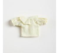 HGZLQKD Doll Shirt OB11 Clothing Miniature Top Universal Fit Elastic Layer Premium Feel Suitable for Collection Imaginative Play , Light Ylw Lace