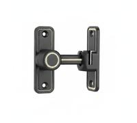 HGZLQKD Door Lock Latch Sliding Bolt Push Pull Privacy Security Lock Zinc Alloy Mounting Without Suitable for Bedroom Toilet Restroom, Frosted Gray Luminous