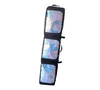 HGZLQKD Double Ski Bag Roller Snowboard Bag with Wheels Waterproof Carry Case Gear and Apparel Storage for Winter Sports Adults, Black