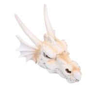 HGZLQKD Dragon Head Statue Aquarium Decoration Scenery Decorative Home Decor Friend Gift Skeleton Ornament Aquarium Tank Decor, 20x13x11cm