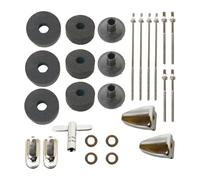 HGZLQKD Drum Tension Rods Pads Quick Release Parts Screws Sleeves Nuts Hi Hat Clutch Percussion Instruments Cymbal Stand s, 26 pcs