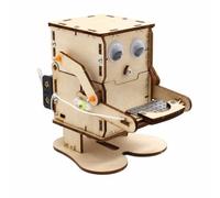 HGZLQKD Educational Robot with Articulated Arms 3D, Wooden Robot Model, Science, Wooden Assembly Toy, for Classroom