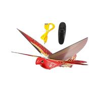 HGZLQKD Electric Bird Toy with Remote Control, Flapping Wing RC Model, red