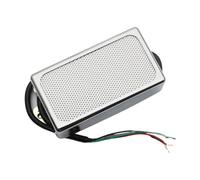 HGZLQKD Electric Guitar Pickup Electric Guitar Humbucker Pickup Brass Practical with Conduct Cable Accessories Small Pickups, Silver Neck